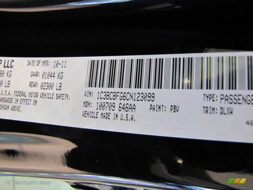 2012 200 Color Code PBV for Blackberry Pearl Coat Photo #56792664
