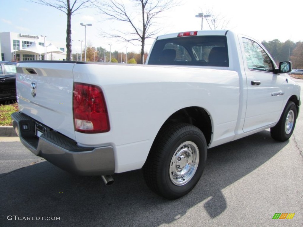 2011 Ram 1500 ST Regular Cab - Bright White / Dark Slate Gray/Medium Graystone photo #3