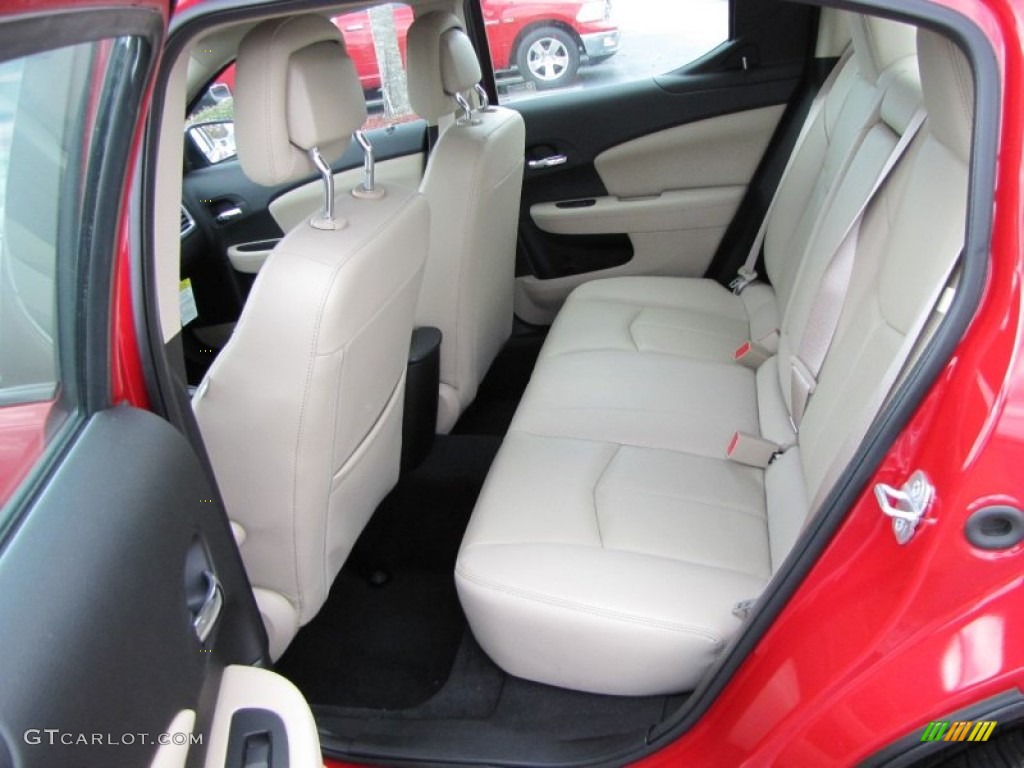 Black/Light Frost Beige Interior 2011 Dodge Avenger Lux Photo #56793084
