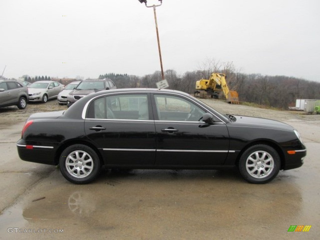 Ebony Black 2009 Kia Amanti Standard Amanti Model Exterior Photo #56793108