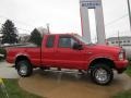 Red - F350 Super Duty XLT SuperCab 4x4 Photo No. 2