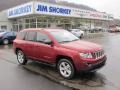 2011 Deep Cherry Red Crystal Pearl Jeep Compass 2.4 4x4  photo #1