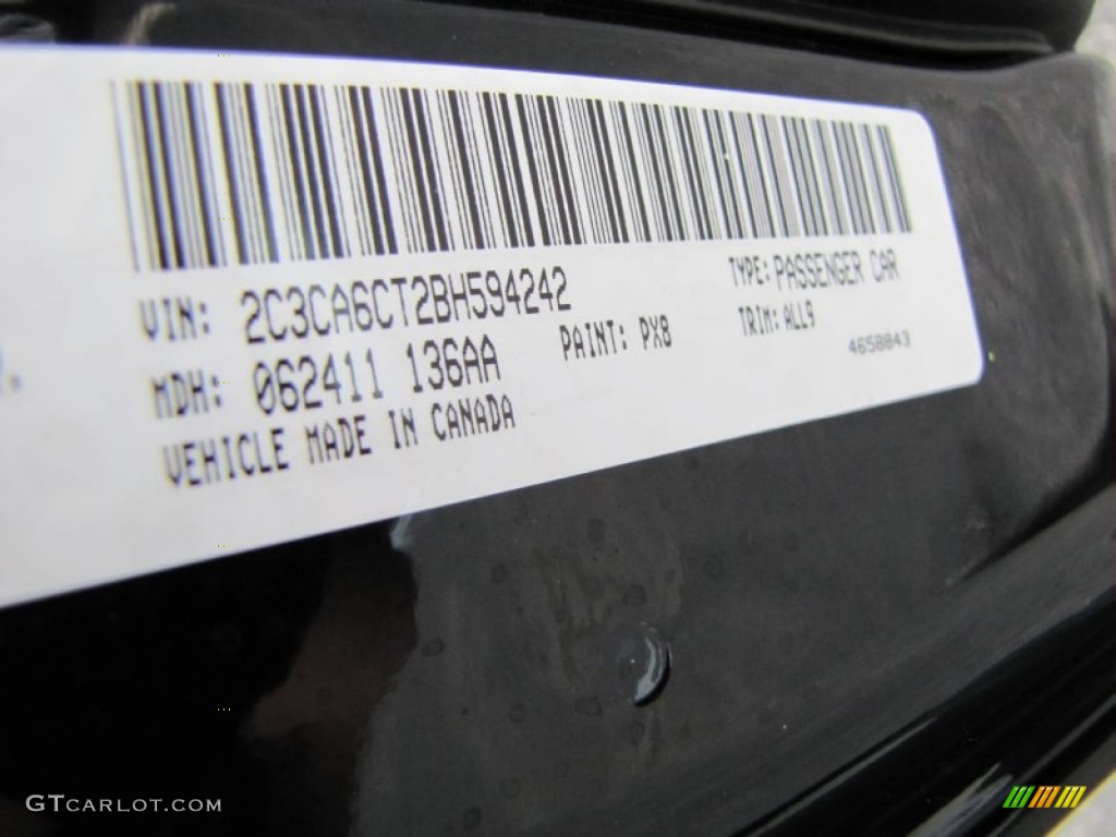 2011 Chrysler 300 C Hemi Color Code Photos