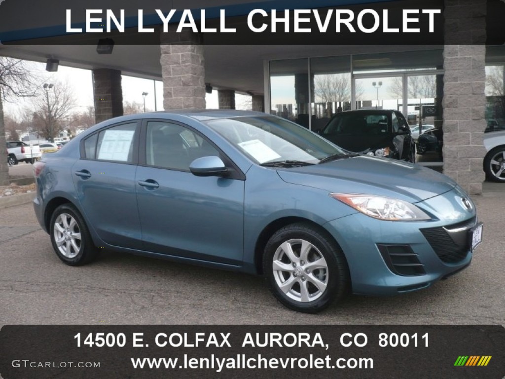 2010 MAZDA3 i Sport 4 Door - Gunmetal Blue Mica / Black photo #1