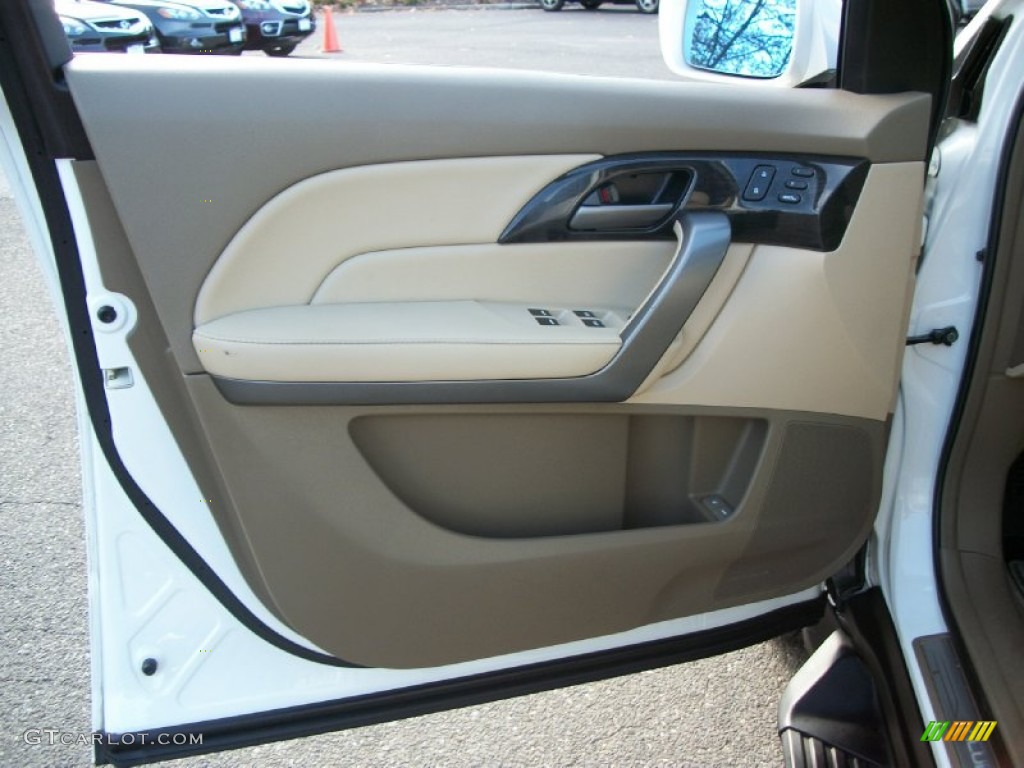 2009 Acura MDX Standard MDX Model Parchment Door Panel Photo #56795379