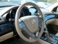 2009 Acura MDX Parchment Interior Steering Wheel Photo