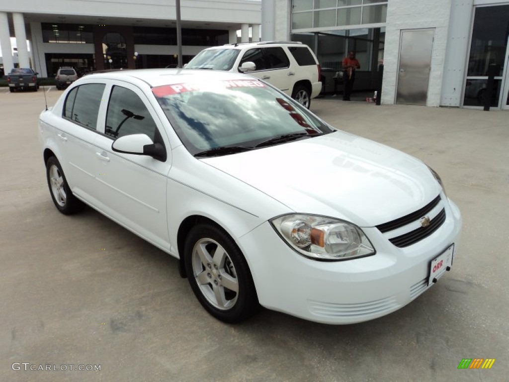 2010 Cobalt LT Sedan - Summit White / Ebony photo #2