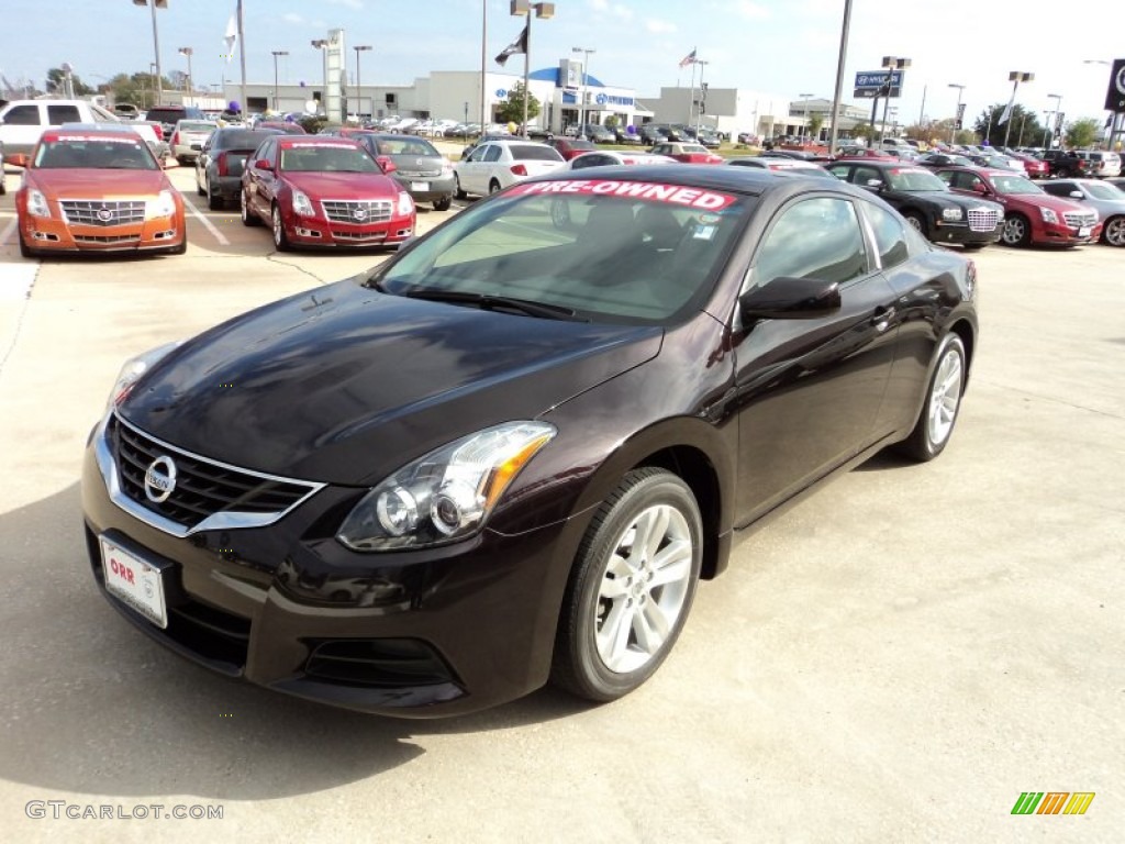 2010 Altima 2.5 S Coupe - Super Black / Charcoal photo #1