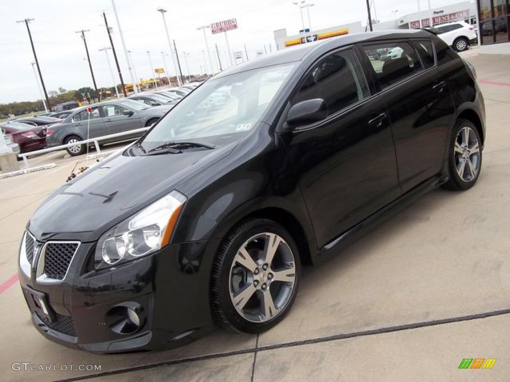 Jet Black Metallic Pontiac Vibe