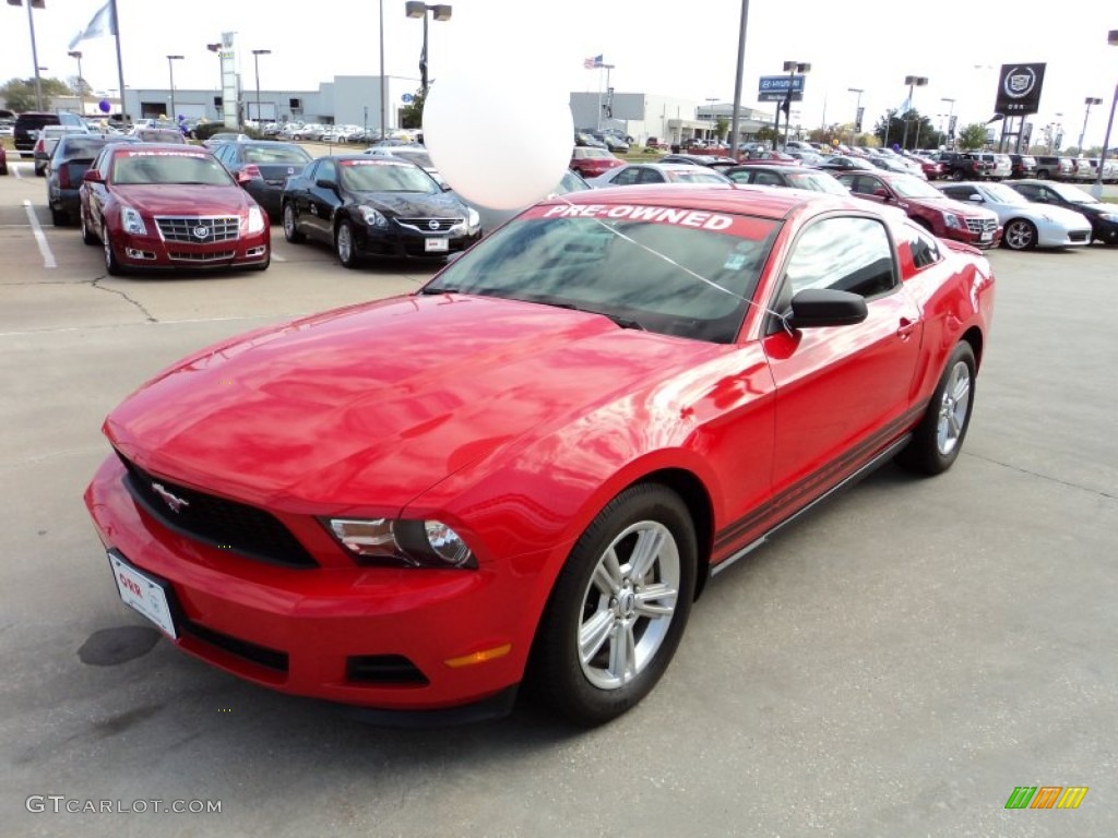 2011 Mustang V6 Coupe - Race Red / Stone photo #1