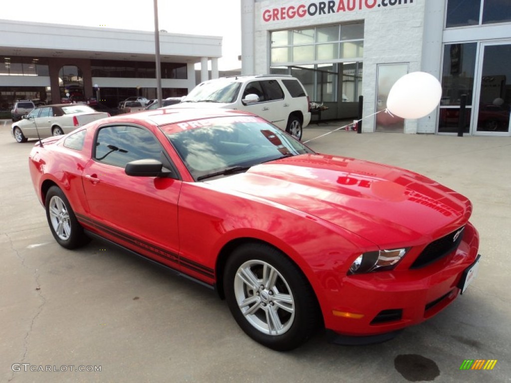 2011 Mustang V6 Coupe - Race Red / Stone photo #2