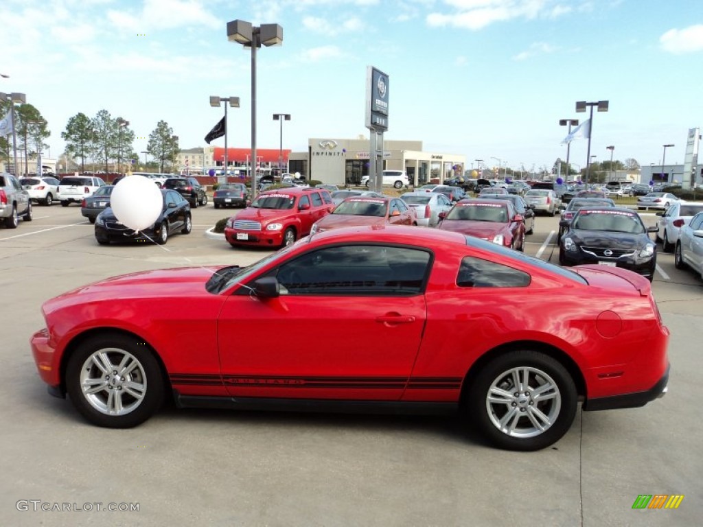 2011 Mustang V6 Coupe - Race Red / Stone photo #5
