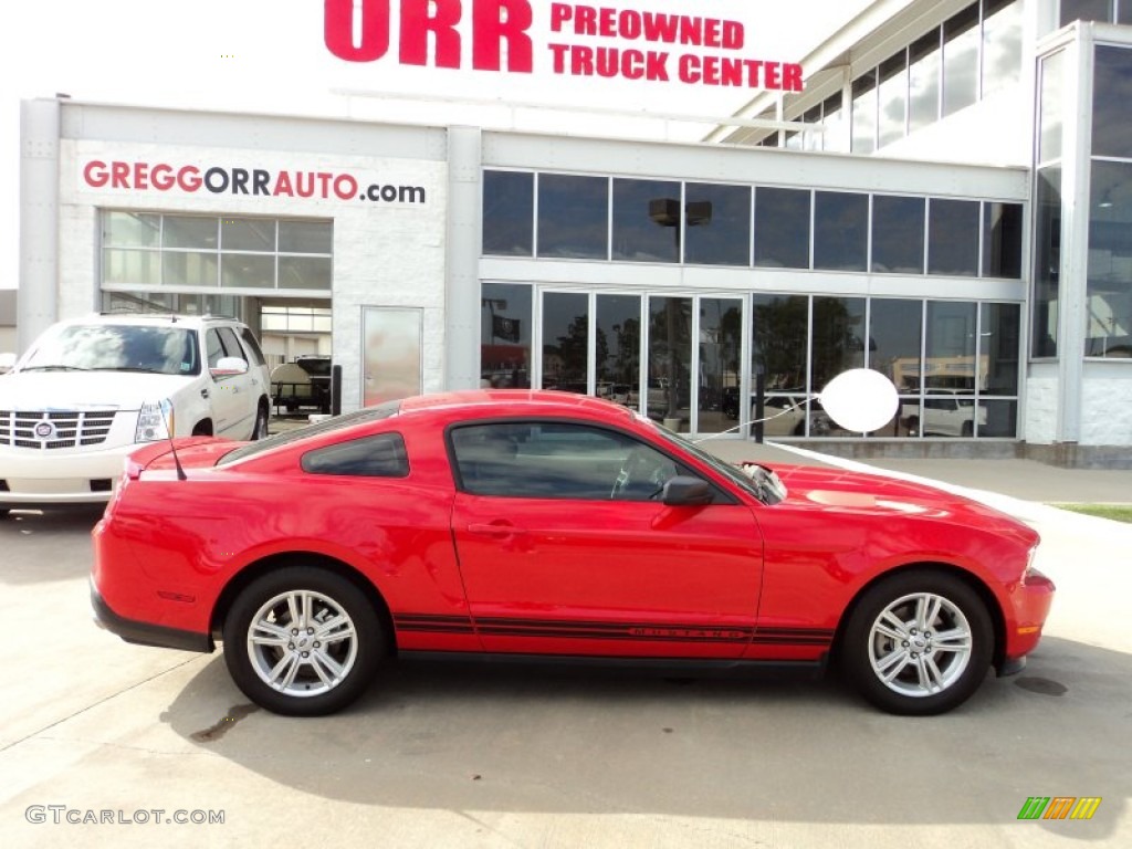 2011 Mustang V6 Coupe - Race Red / Stone photo #6