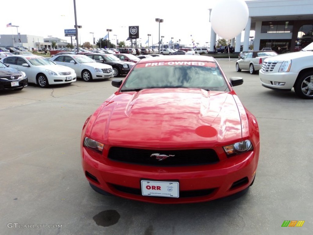 2011 Mustang V6 Coupe - Race Red / Stone photo #7