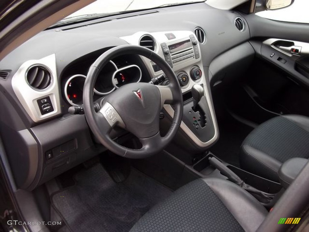 Ebony Interior 2009 Pontiac Vibe GT Photo #56797240