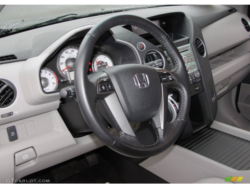 2011 Honda Pilot EX-L 4WD Gray Steering Wheel Photo #56798293