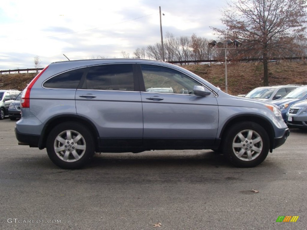 2008 CR-V EX-L 4WD - Glacier Blue Metallic / Gray photo #8