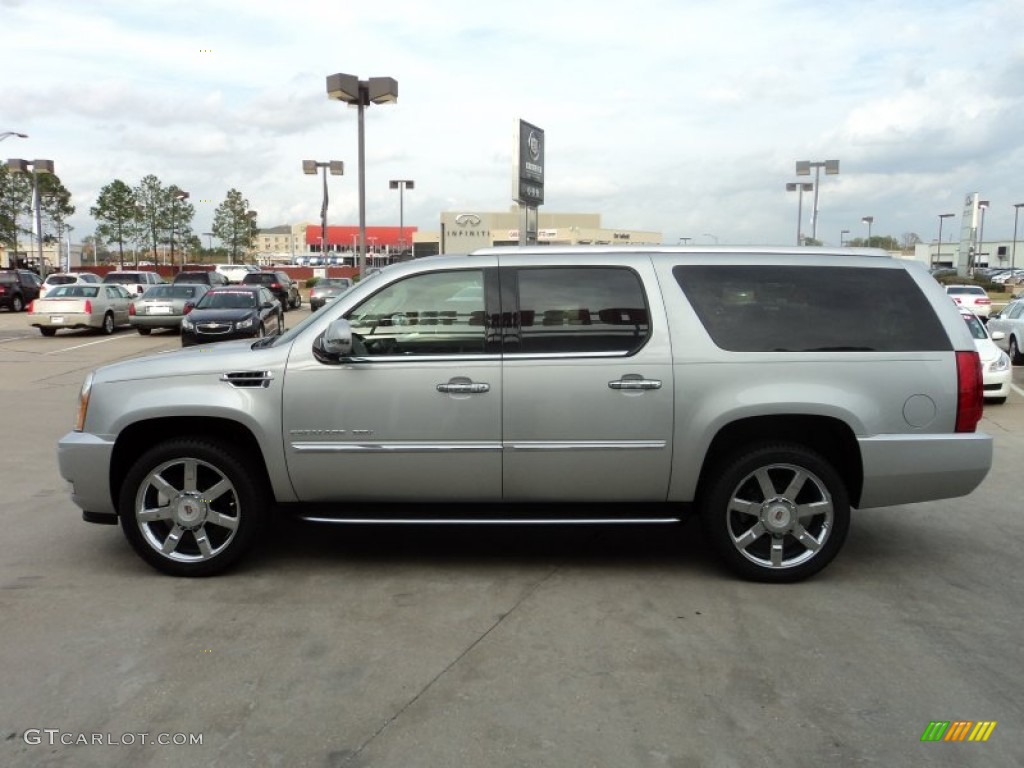Radiant Silver Metallic 2012 Cadillac Escalade ESV Luxury Exterior Photo #56798517