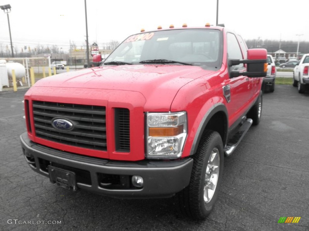 Red 2008 Ford F250 Super Duty FX4 SuperCab 4x4 Exterior Photo #56798685