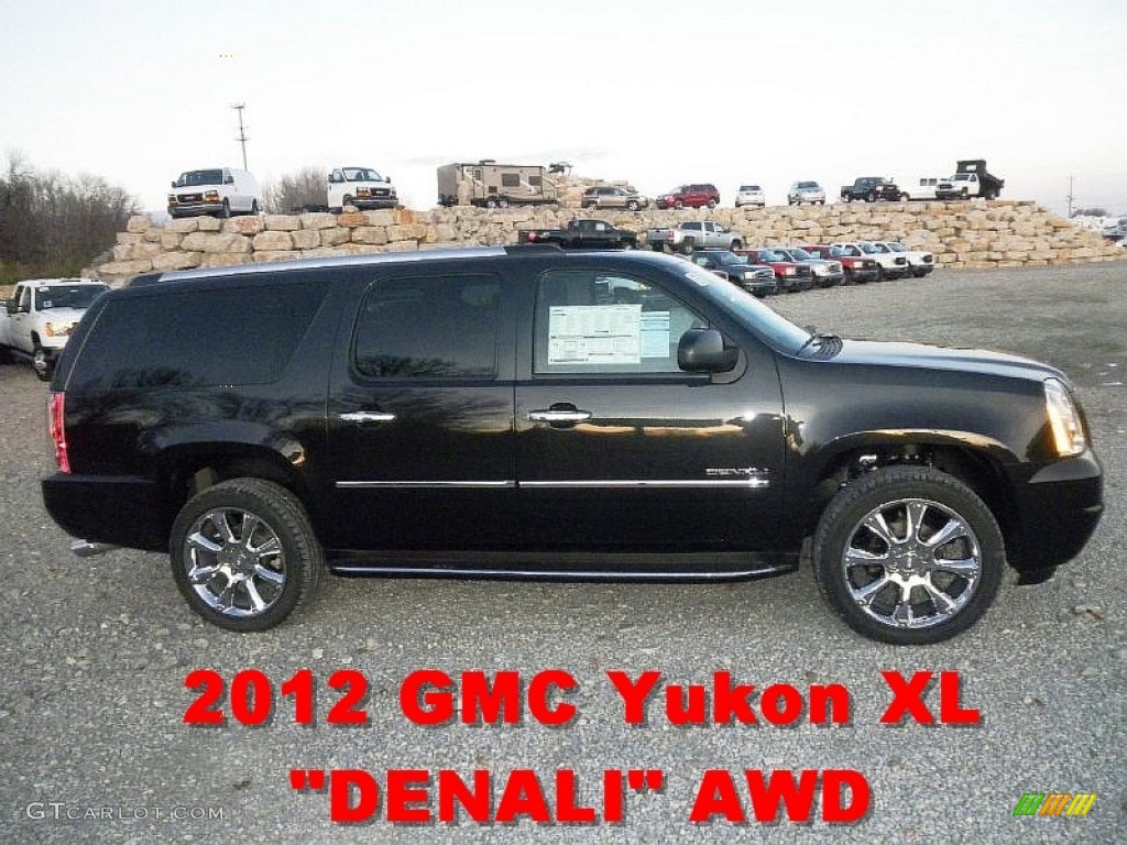 2012 Yukon XL Denali AWD - Carbon Black Metallic / Ebony photo #1