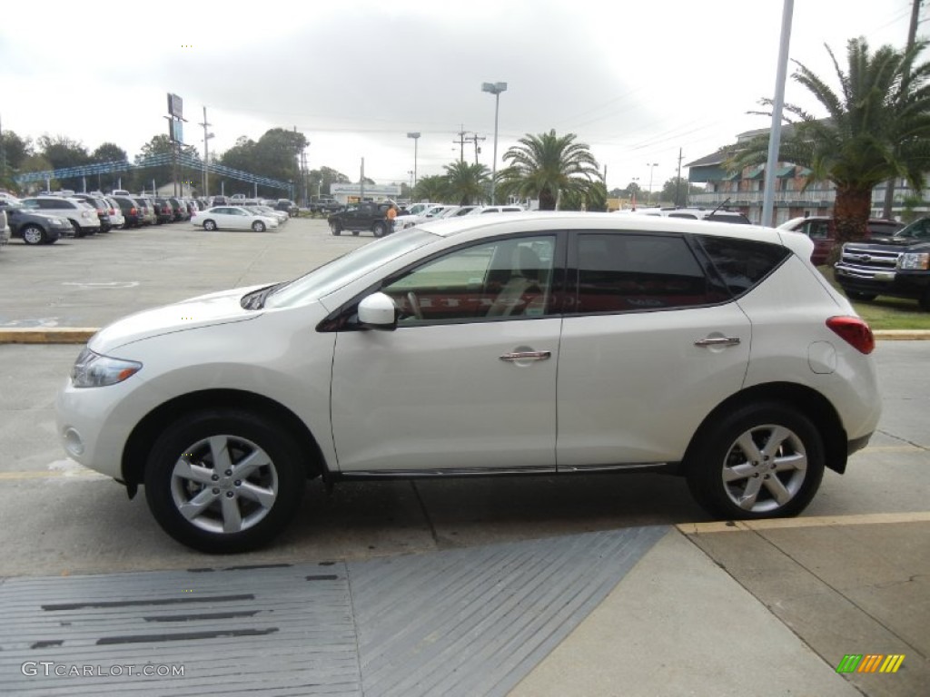 2010 Murano SL - Glacier White Pearl / Beige photo #5