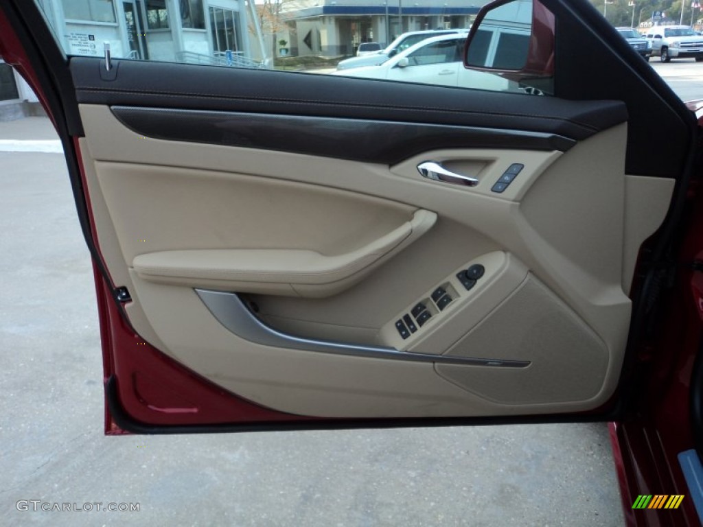 2012 CTS 3.6 Sedan - Crystal Red Tintcoat / Cashmere/Cocoa photo #14