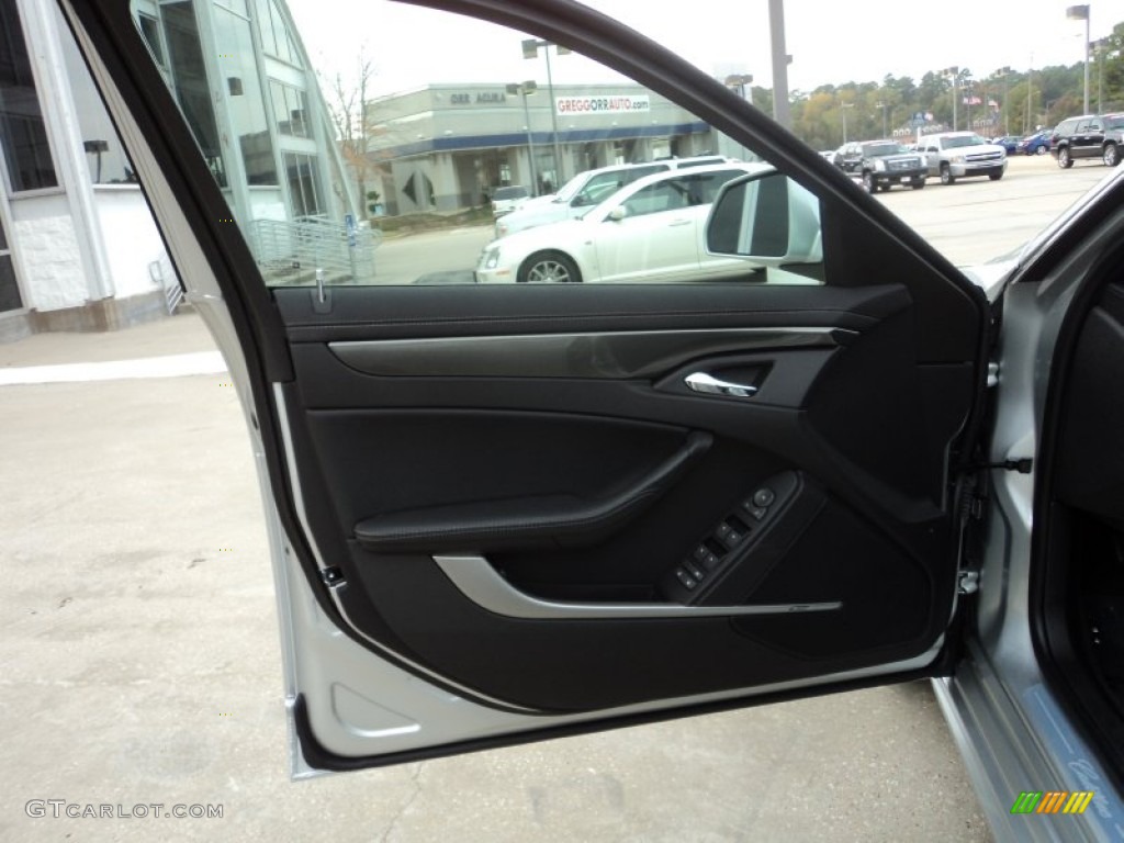 2012 Cadillac CTS 3.0 Sedan Ebony/Ebony Door Panel Photo #56799750