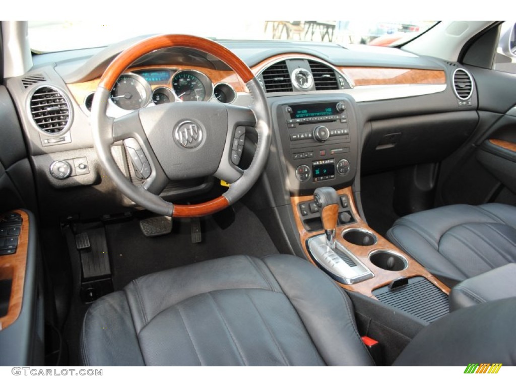 2011 Buick Enclave CXL AWD Ebony/Ebony Steering Wheel Photo #56800725