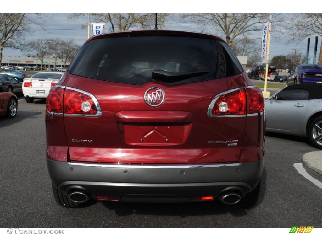 2011 Enclave CXL AWD - Red Jewel Tintcoat / Ebony/Ebony photo #5