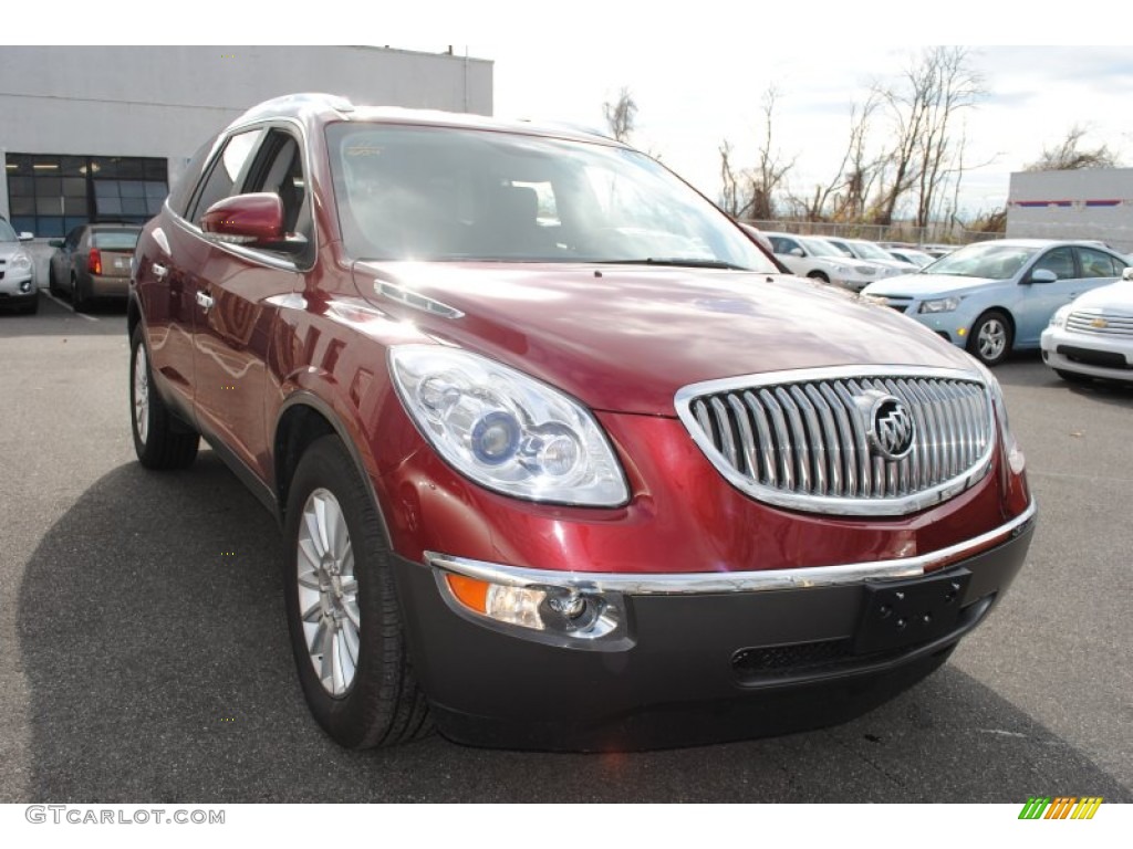 2011 Enclave CXL AWD - Red Jewel Tintcoat / Ebony/Ebony photo #7