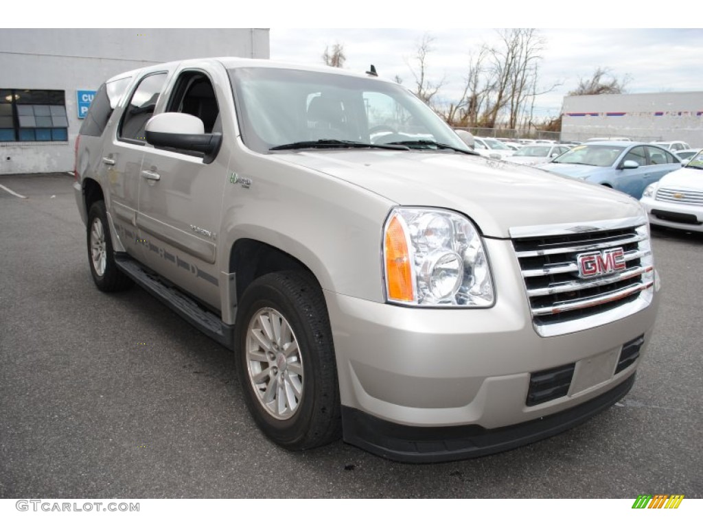 2009 Yukon Hybrid 4x4 - Silver Birch Metallic / Ebony photo #7