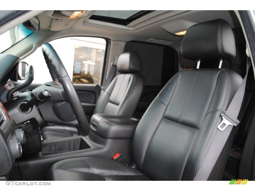 Ebony Interior 2009 GMC Yukon Hybrid 4x4 Photo #56801526