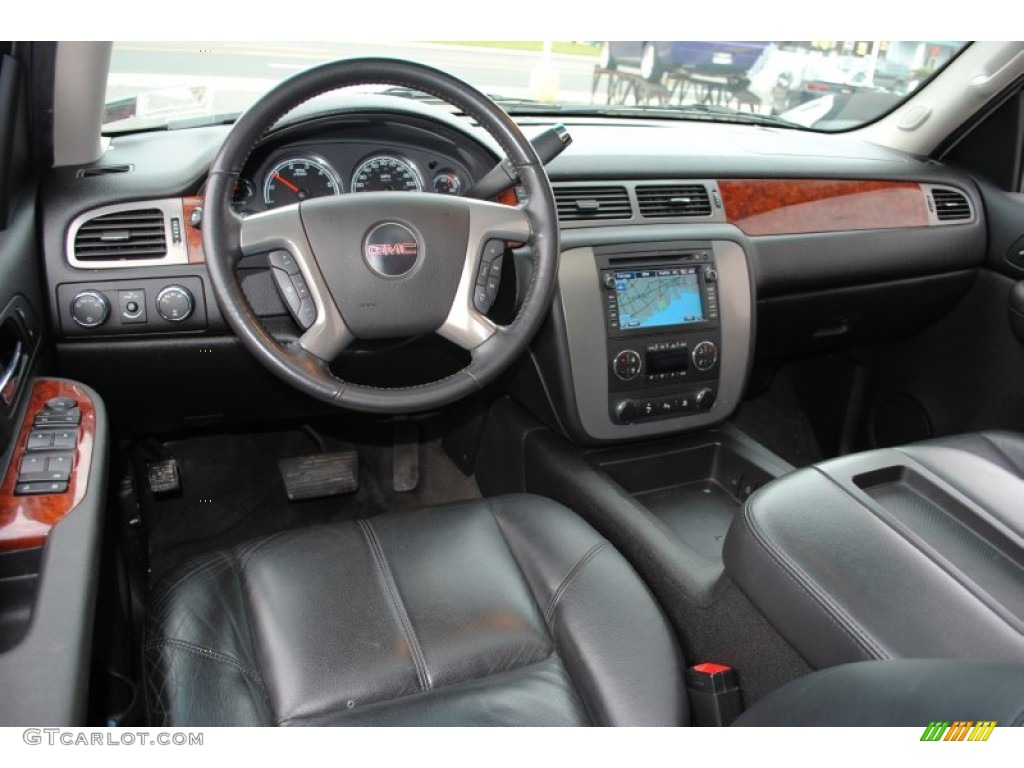 Ebony Interior 2009 GMC Yukon Hybrid 4x4 Photo #56801553