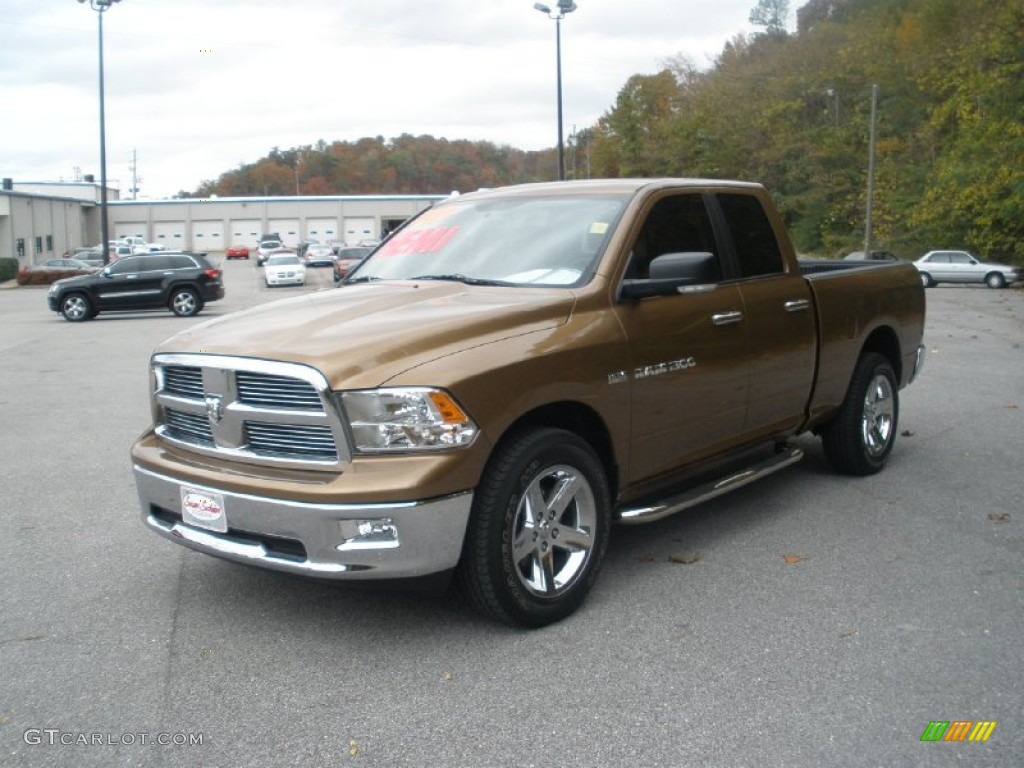 2011 Ram 1500 Big Horn Quad Cab - Saddle Brown Pearl / Light Pebble Beige/Bark Brown photo #13