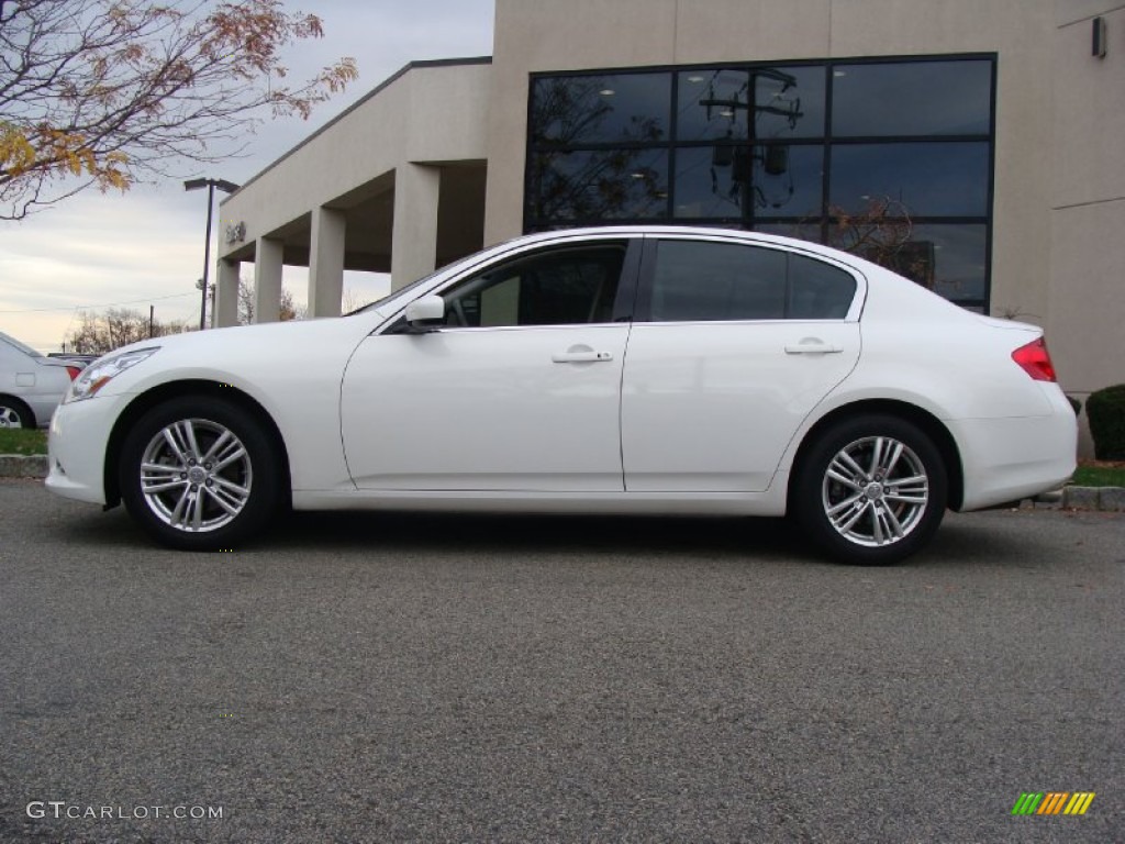 Moonlight White 2011 Infiniti G 37 x AWD Sedan Exterior Photo #56802070