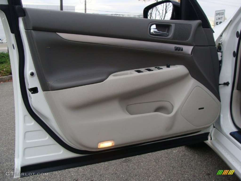 2011 Infiniti G 37 x AWD Sedan Stone Door Panel Photo #56802149