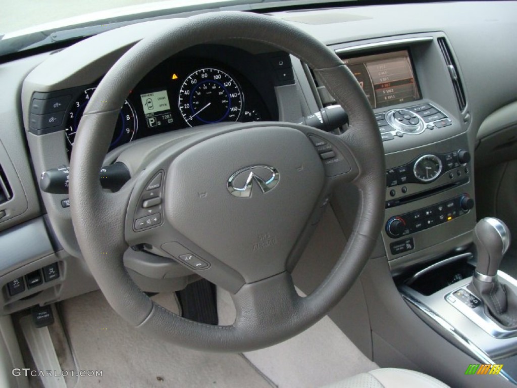 2011 Infiniti G 37 x AWD Sedan Stone Dashboard Photo #56802168