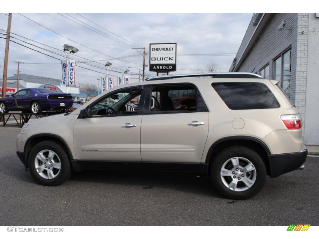 2008 Acadia SLE - Gold Mist Metallic / Ebony photo #3