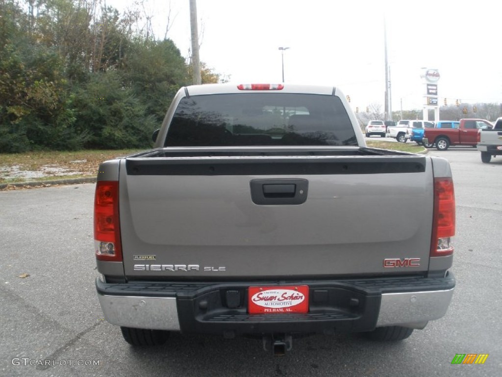 2008 Sierra 1500 SLE Crew Cab - Steel Gray Metallic / Ebony photo #10