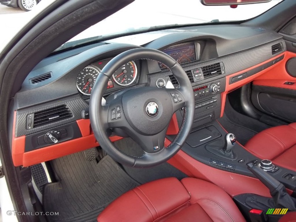 2009 BMW M3 Convertible Fox Red Novillo Leather Dashboard Photo #56803260