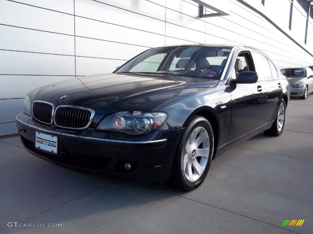 2008 7 Series 750Li Sedan - Monaco Blue Metallic / Cream Beige photo #1