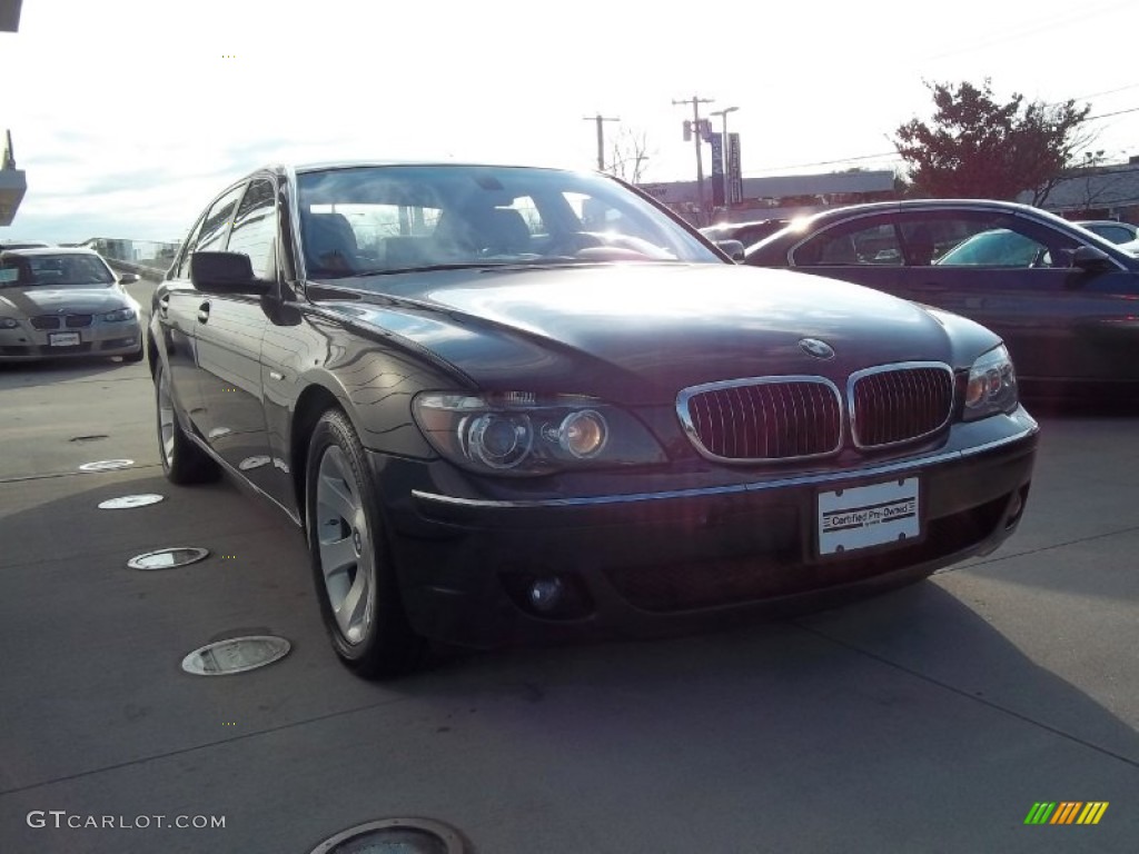 2008 7 Series 750Li Sedan - Monaco Blue Metallic / Cream Beige photo #3