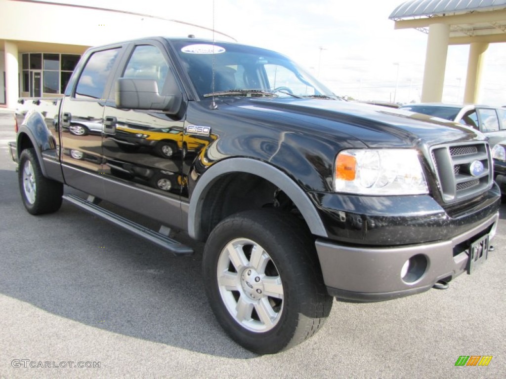 Black 2007 Ford F150 FX4 SuperCrew 4x4 Exterior Photo #56804130