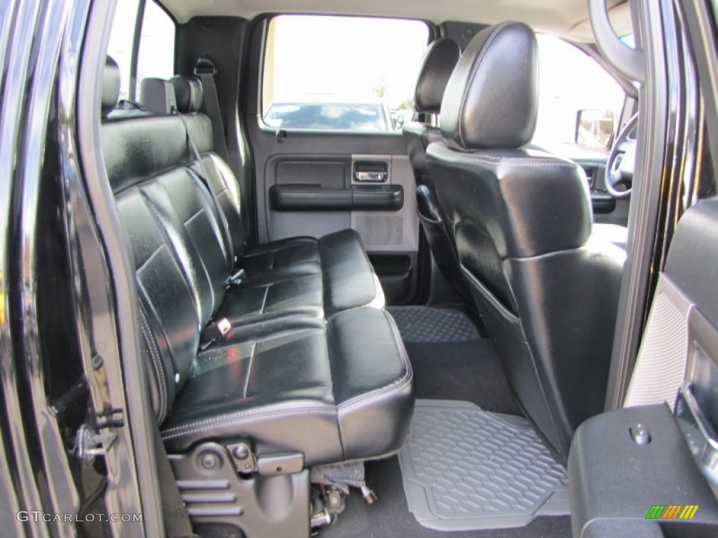 Black/Medium Flint Interior 2007 Ford F150 FX4 SuperCrew 4x4 Photo #56804181