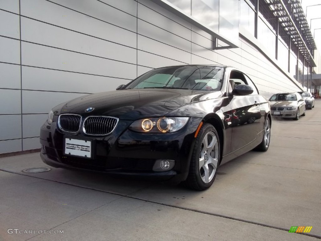 2008 3 Series 328i Convertible - Jet Black / Cream Beige photo #1