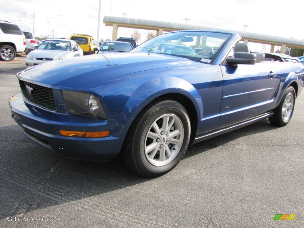 2006 Mustang V6 Premium Convertible - Vista Blue Metallic / Light Graphite photo #1