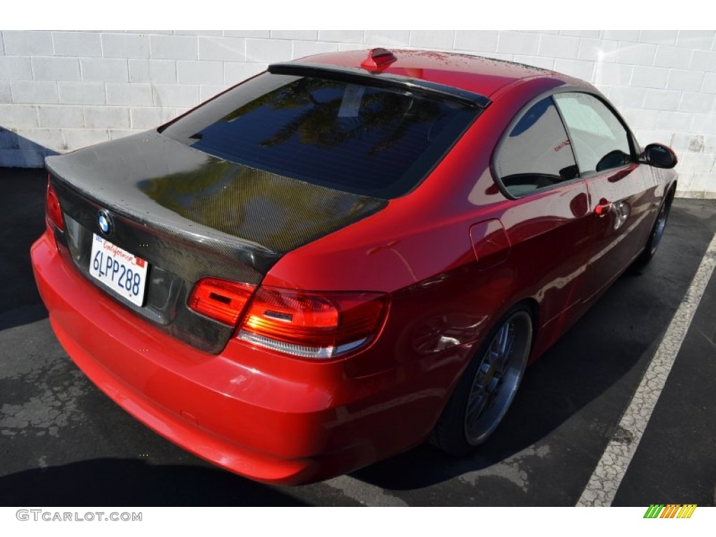 2007 3 Series 328i Coupe - Crimson Red / Coral Red/Black photo #3