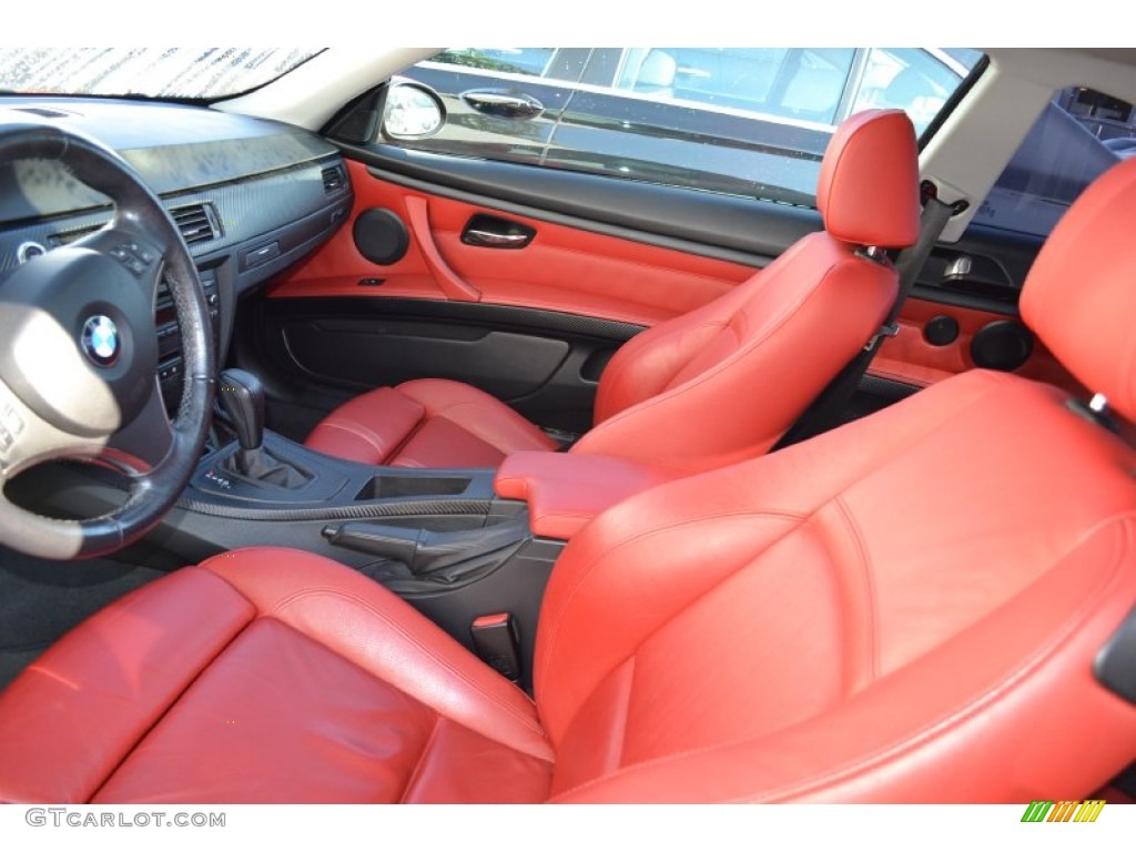 2007 3 Series 328i Coupe - Crimson Red / Coral Red/Black photo #5