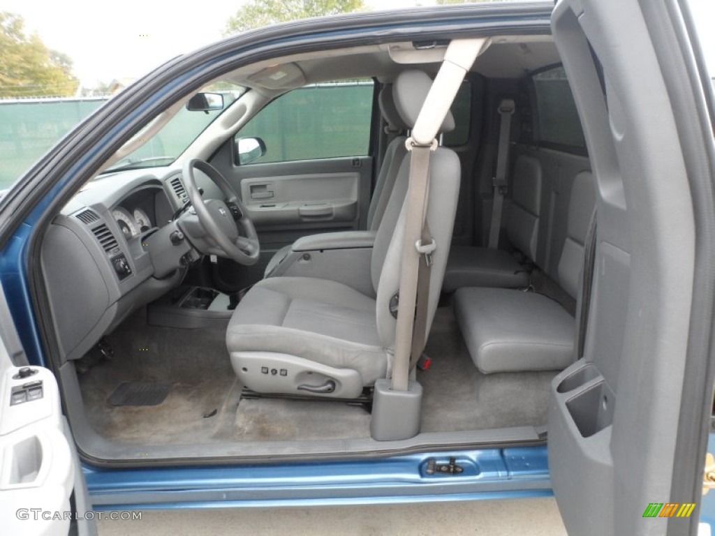 Medium Slate Gray Interior 2006 Dodge Dakota SLT Club Cab Photo #56809356