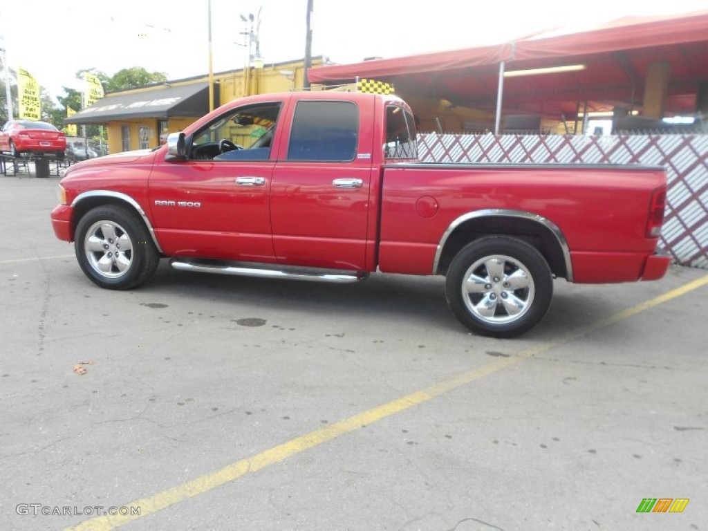 2002 Ram 1500 SLT Quad Cab - Flame Red / Dark Slate Gray photo #7